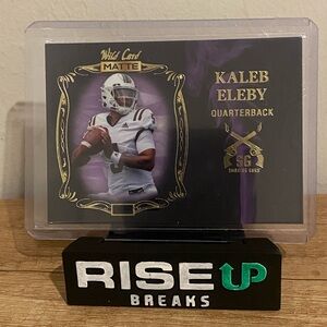 2022 Wild Card Matte Kaleb Eleby Rookie Smoking Guns SG-5 Purple Parallel